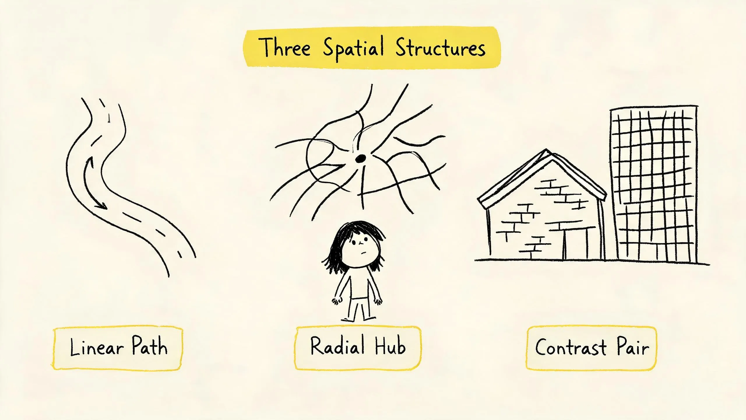 Three Spatial Structures