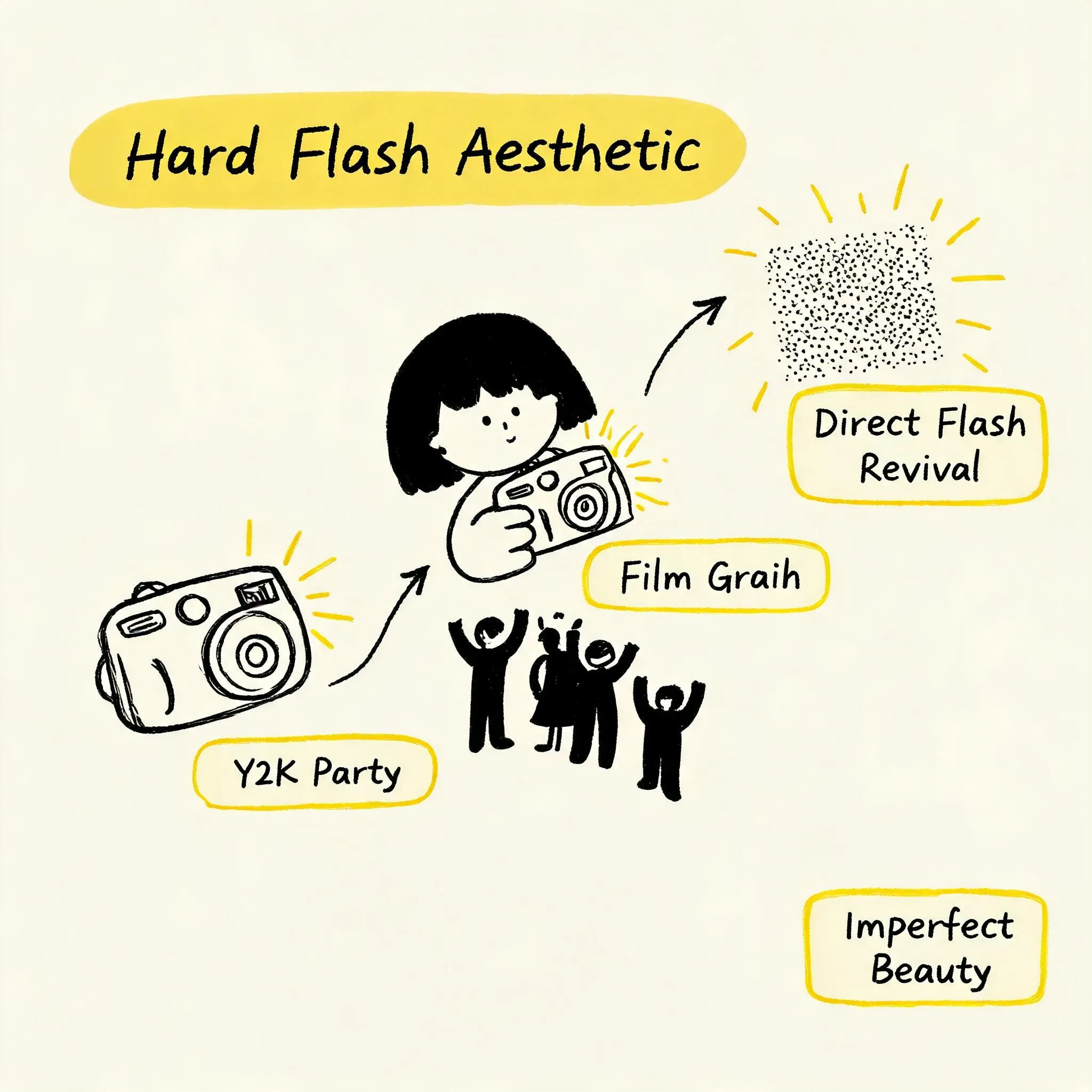Hard Flash Aesthetic