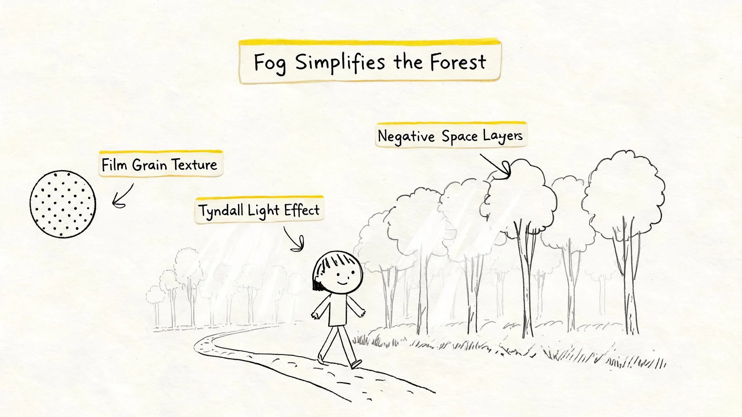 Fog Simplifies the Forest